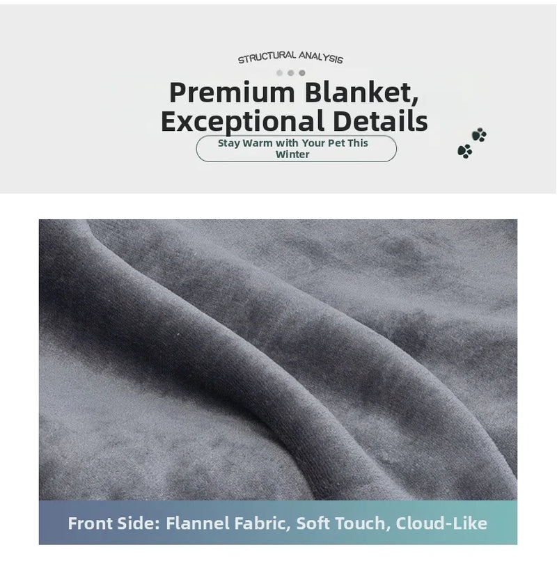 Waterproof Pet Blankets for Beds Soft Sherpa Fleece Dog Cat Blanket Double Side Flannel Warm Sofa Throw Blanket Pet Sleeping Mat
