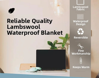 Waterproof Pet Blankets for Beds Soft Sherpa Fleece Dog Cat Blanket Double Side Flannel Warm Sofa Throw Blanket Pet Sleeping Mat