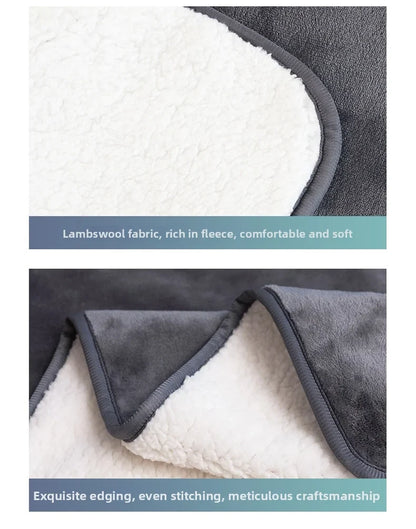 Waterproof Pet Blankets for Beds Soft Sherpa Fleece Dog Cat Blanket Double Side Flannel Warm Sofa Throw Blanket Pet Sleeping Mat