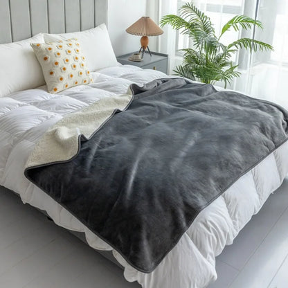 Waterproof Pet Blankets for Beds Soft Sherpa Fleece Dog Cat Blanket Double Side Flannel Warm Sofa Throw Blanket Pet Sleeping Mat